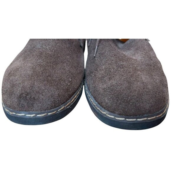 Vintage K Shoes Made in England Suede Dark Brown Leather Casual Derby Mens US 8 - Picture 5 of 15